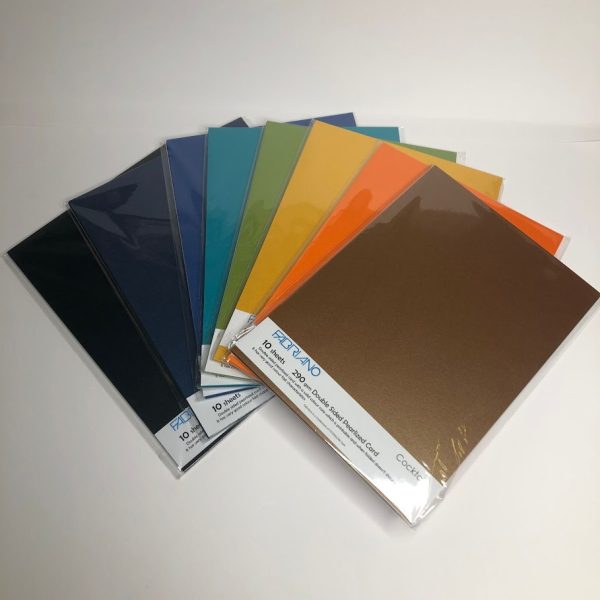 Double sided pearlized card