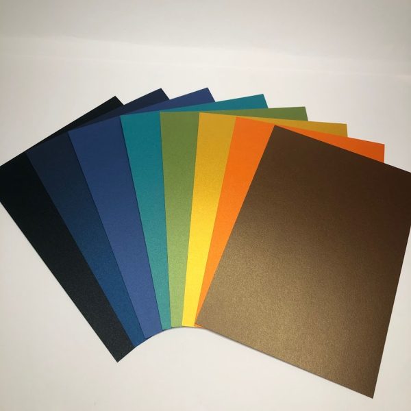 Double sided pearlized card