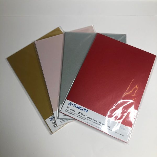 Double sided pearlized card