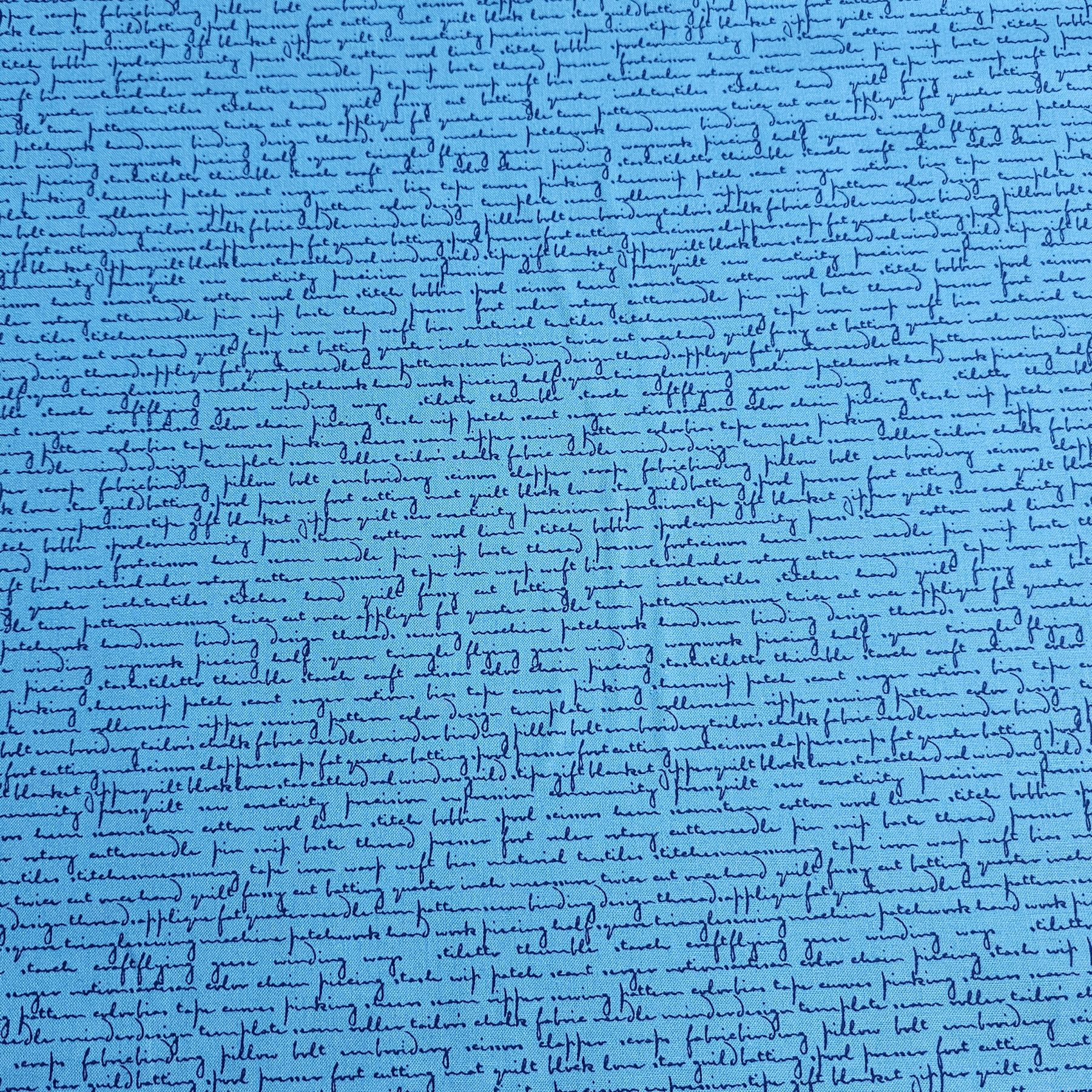 Makower - Quilty Words Howlite Scrawl - M097