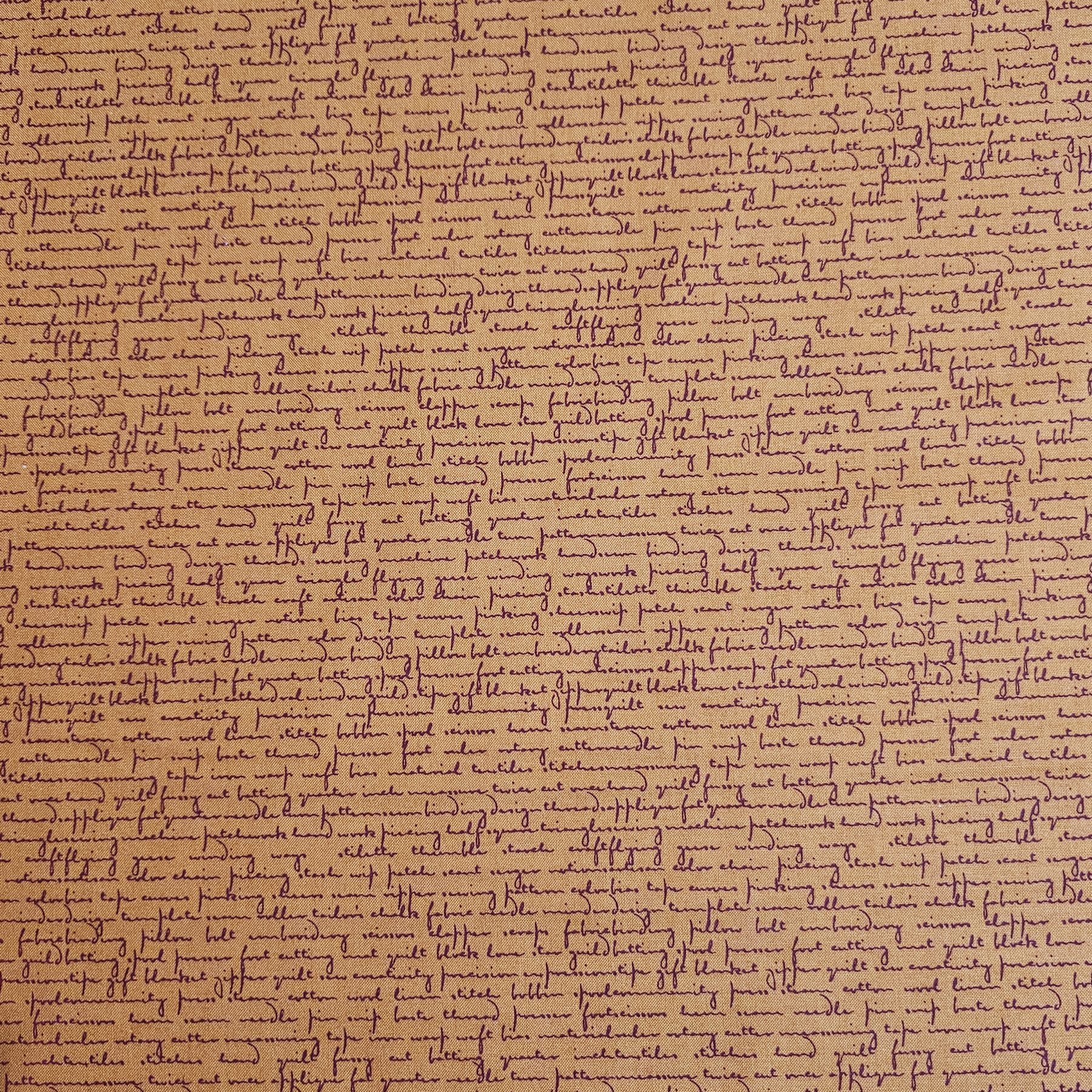 Makower - Quilty Words Howlite Scrawl - M099