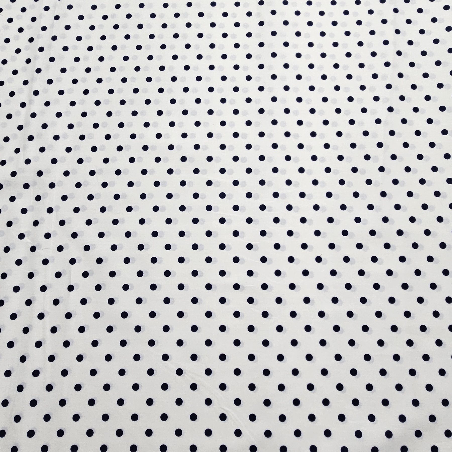 Sevenberry - White with dark blue dots S0028