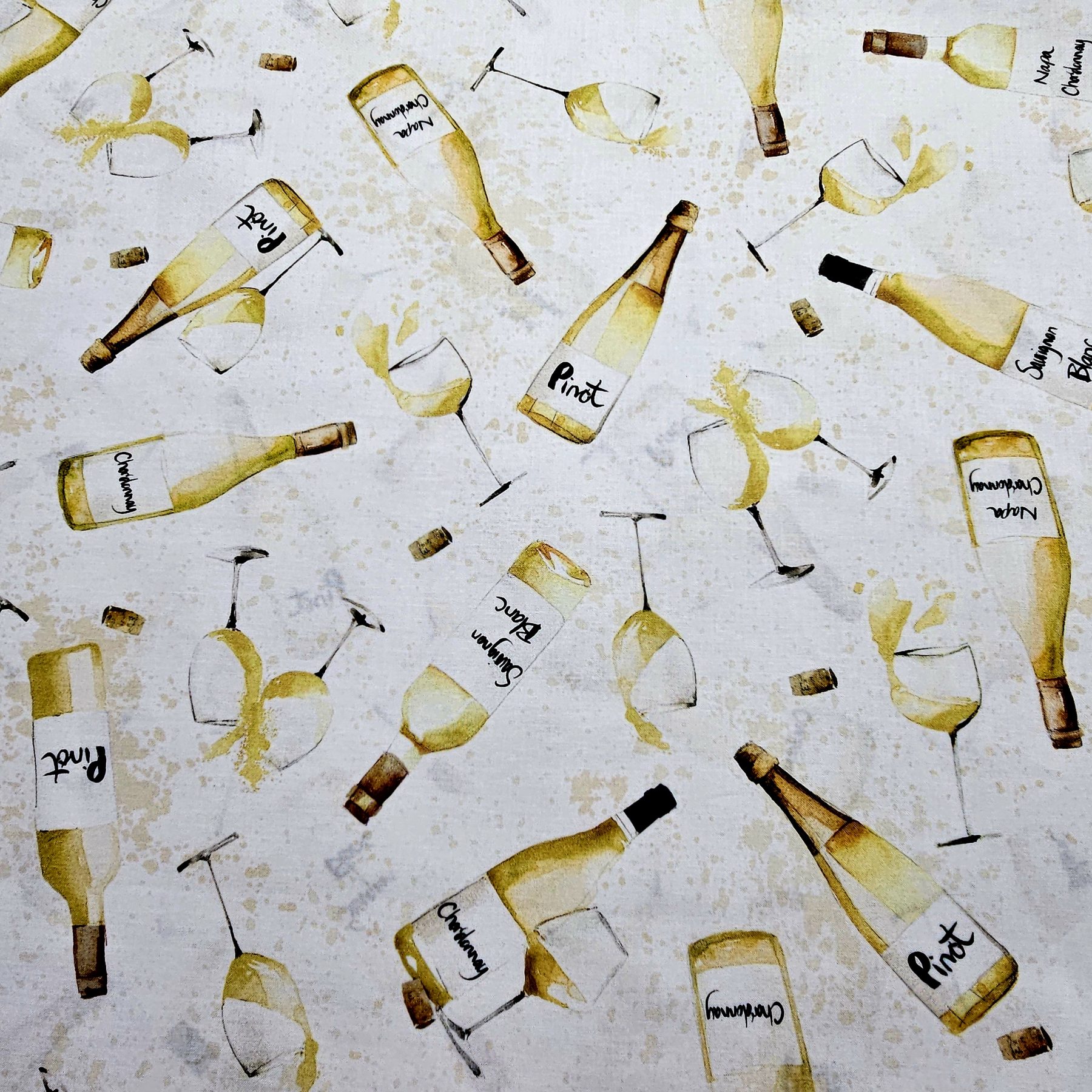 P&B Fabrics - Pop The Cork! - Mercedes Lopez Charro - Licensed by Wild Apple Graphics PB012