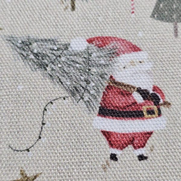 Panama Weave 100% Plain Cotton Fabric - Christmas Design - CP001