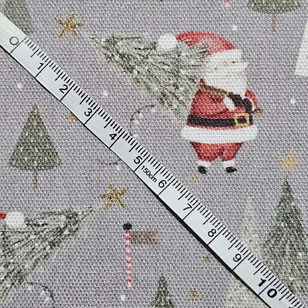 Panama Weave 100% Plain Cotton Fabric - Christmas Design - CP004