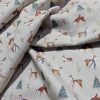 Panama Weave 100% Plain Cotton Fabric - Christmas Design - CP006