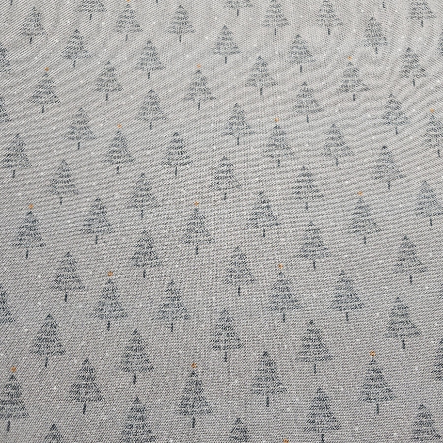 Panama Weave 100% Plain Cotton Fabric - Christmas Design - CP007