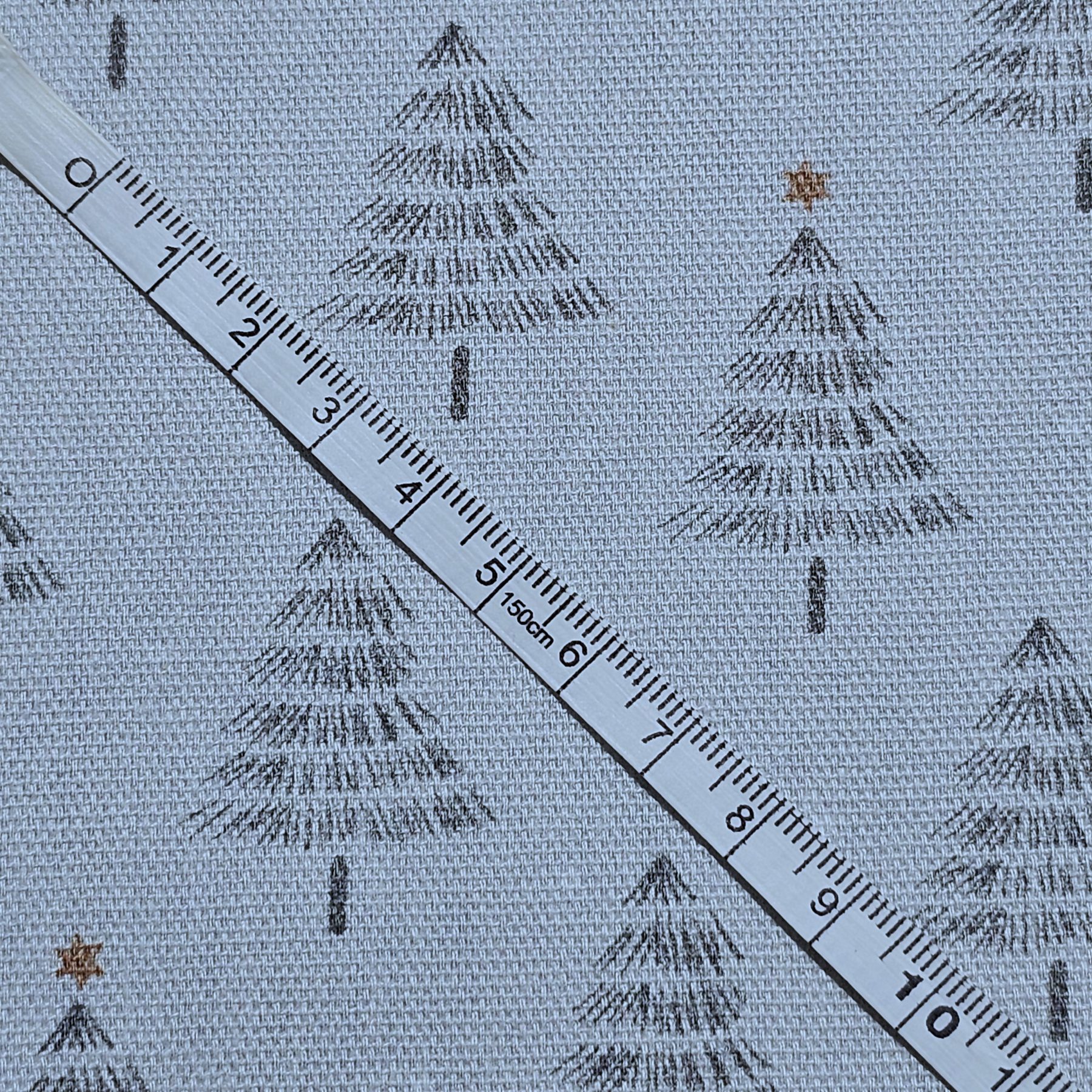 Panama Weave 100% Plain Cotton Fabric - Christmas Design - CP008