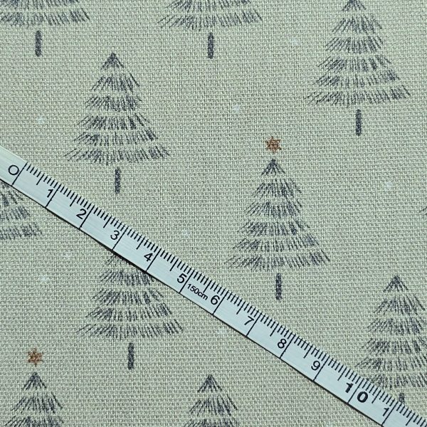 Panama Weave 100% Plain Cotton Fabric - Christmas Design - CP009