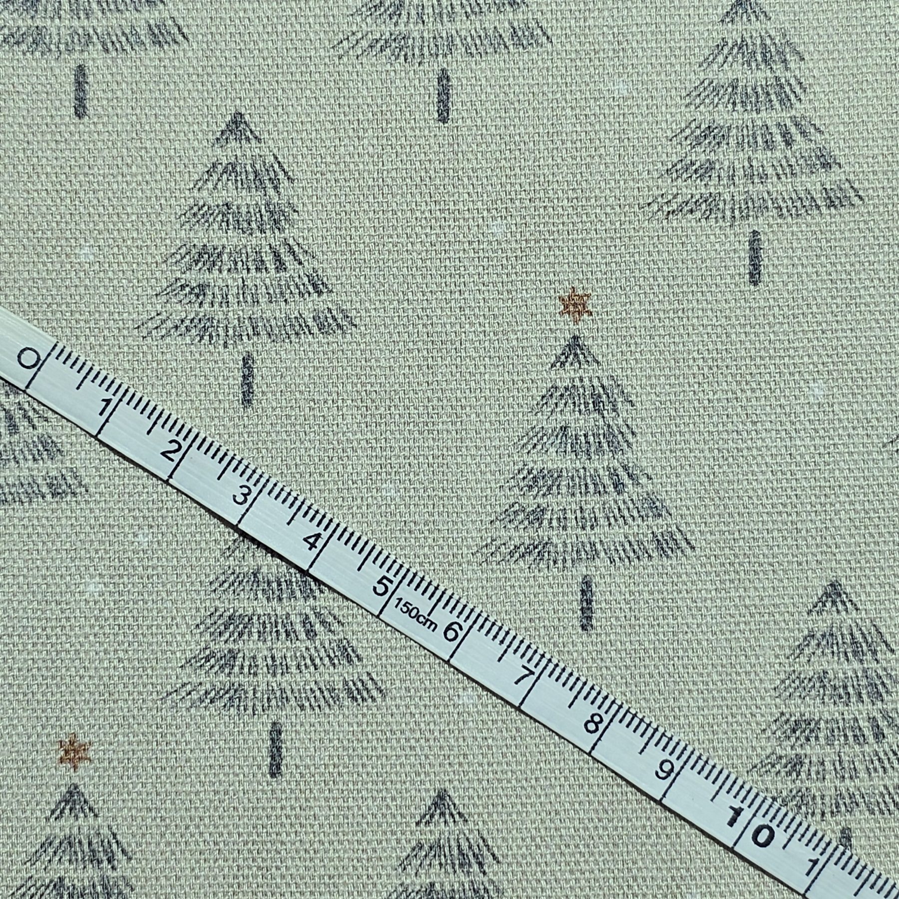 Panama Weave 100% Plain Cotton Fabric - Christmas Design - CP009
