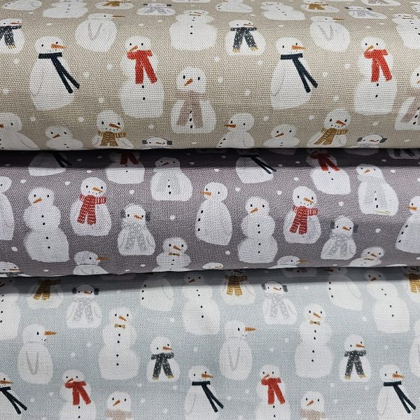 Panama Weave 100% Plain Cotton Fabric - Christmas Design - CP011