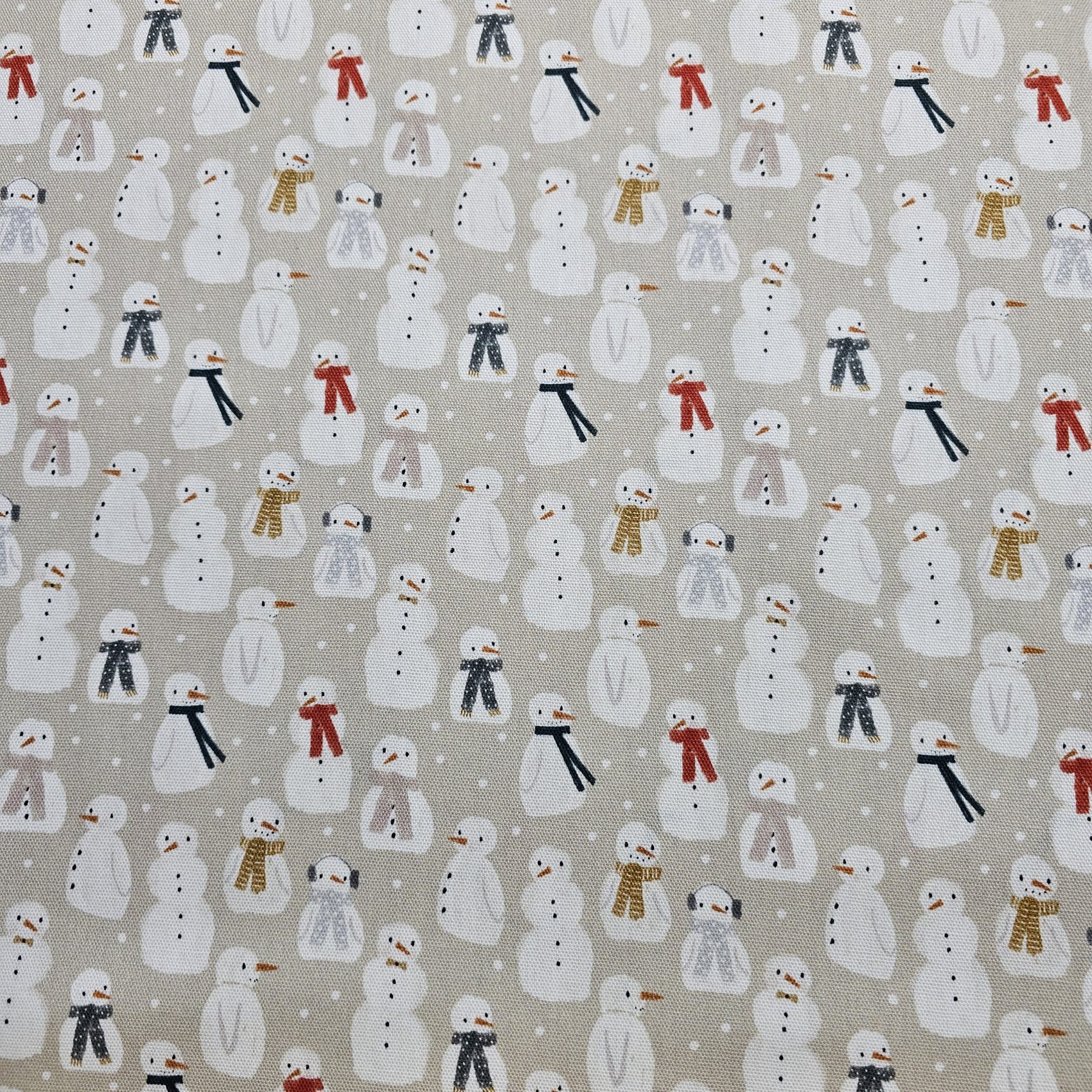 Panama Weave 100% Plain Cotton Fabric - Christmas Design - CP012