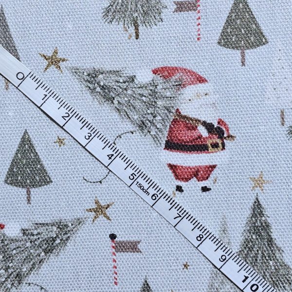 Panama Weave 100% Plain Cotton Fabric - Christmas Design - CP016