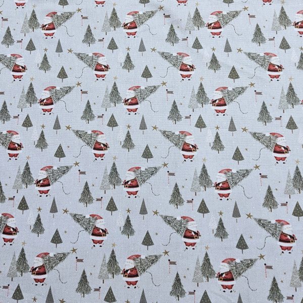 Panama Weave 100% Plain Cotton Fabric - Christmas Design - CP016