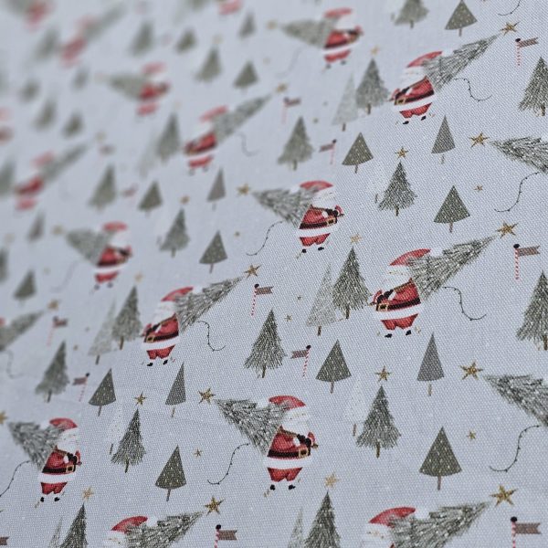 Panama Weave 100% Plain Cotton Fabric - Christmas Design - CP016