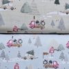 Panama Weave 100% Plain Cotton Fabric - Christmas Design - CP017