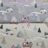 Panama Weave 100% Plain Cotton Fabric - Christmas Design - CP018