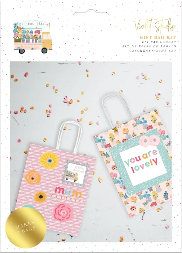 Violet Studios Gift Bag Kit - Rainbow Blooms