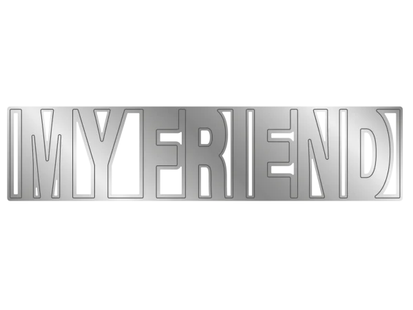 Crafters Companion - Stamp & Die Set - My Friend, You’re The Best