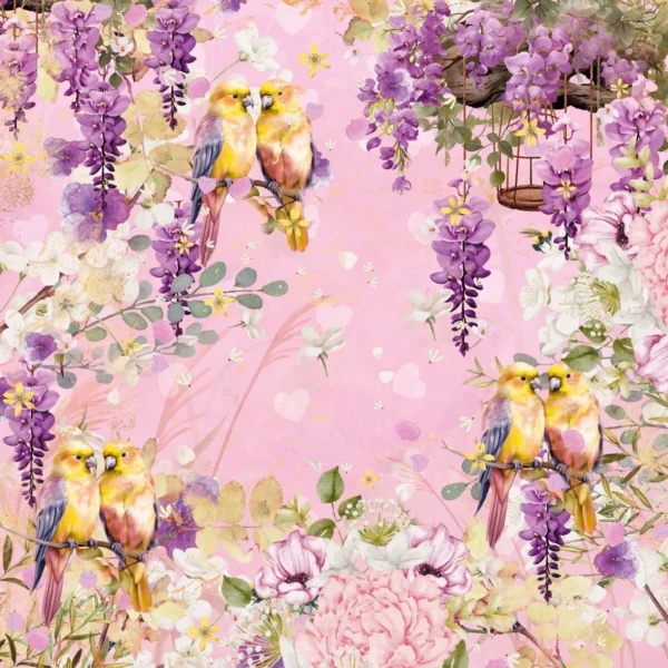 Crafters Companion 12"x12" Love Birds Collection Paper Pad - 180gsm - 24pc