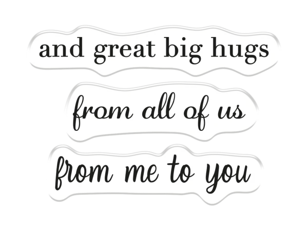 Crafters Companion - Stamp & Die Set - With Love From All Of Us