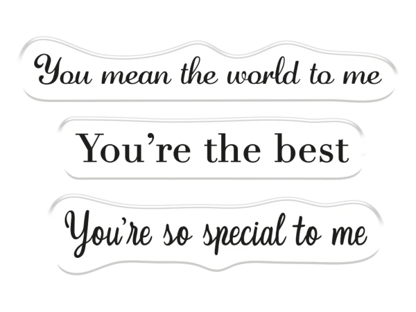 Crafters Companion - Stamp & Die Set - My Friend, You’re The Best