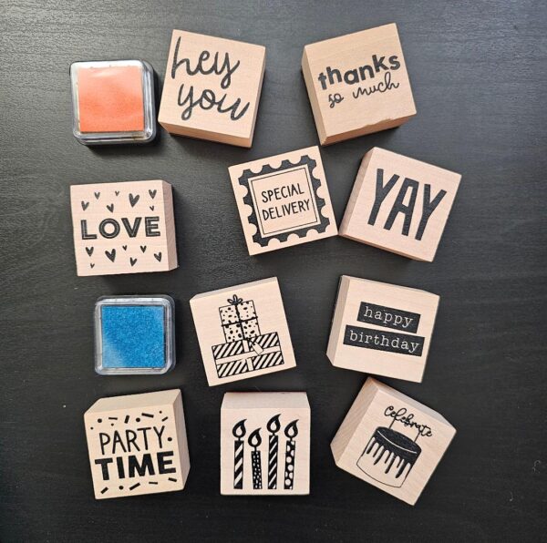Crafter's Companion Violet Studio - Wooden Stamp Set 12pc