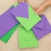 Crafter's Companion - 6"x 6" Purple & Green Card & Envelopes 100pc