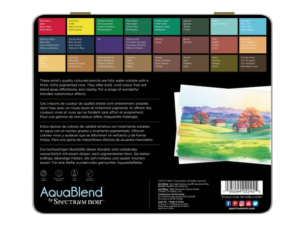 AquaBlend by Spectrum noir – Landscape Collection – 24 pc