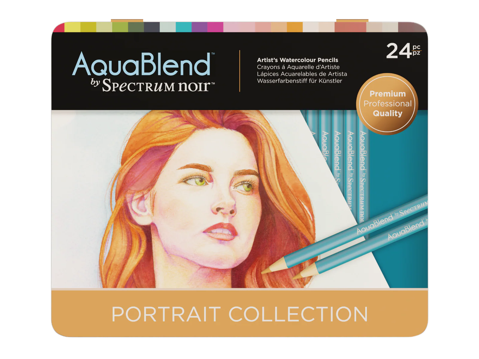 SN-AQBL-POR24_2 AquaBlend by Spectrum noir – Portrait Collection – 24 pc
