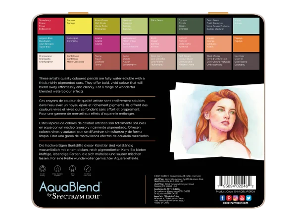 AquaBlend by Spectrum noir – Portrait Collection – 24 pc