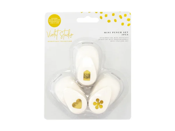 Violet Studio Mini Punch Set of 3 - Heart, Tag and Flower