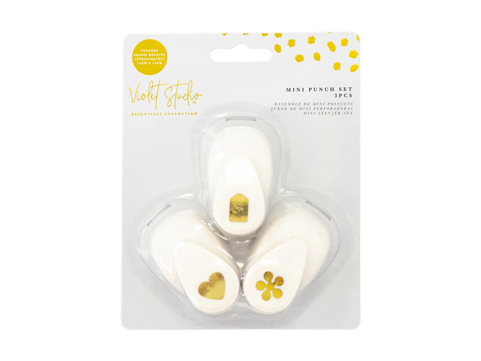 Violet Studio Mini Punch Set of 3 - Heart, Tag and Flower
