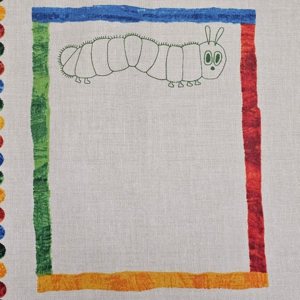 04 Fabric Panel - The Very Hungry Caterpillar Label - Panel 49