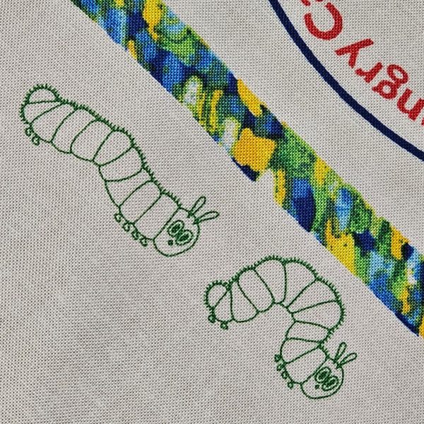 05 Fabric Panel - The Very Hungry Caterpillar Label - Panel 49