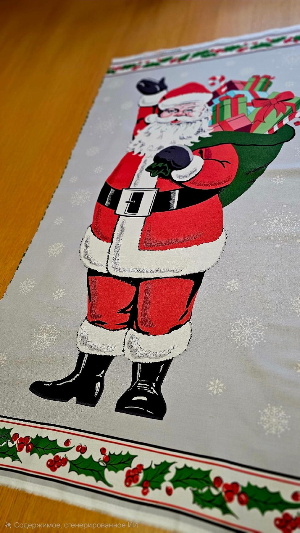 Fabric Panel - HO HO HO - Panel 73