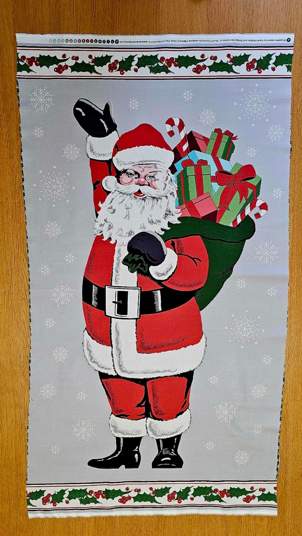 Fabric Panel - HO HO HO - Panel 73