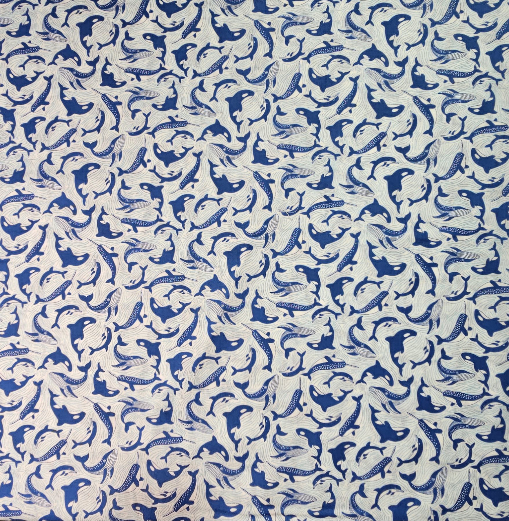 Makower - Deep Blue Sea Fins And Tails - M164