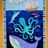 30-1 Fabric Panel - Colorful Aquatic World - Panel 30