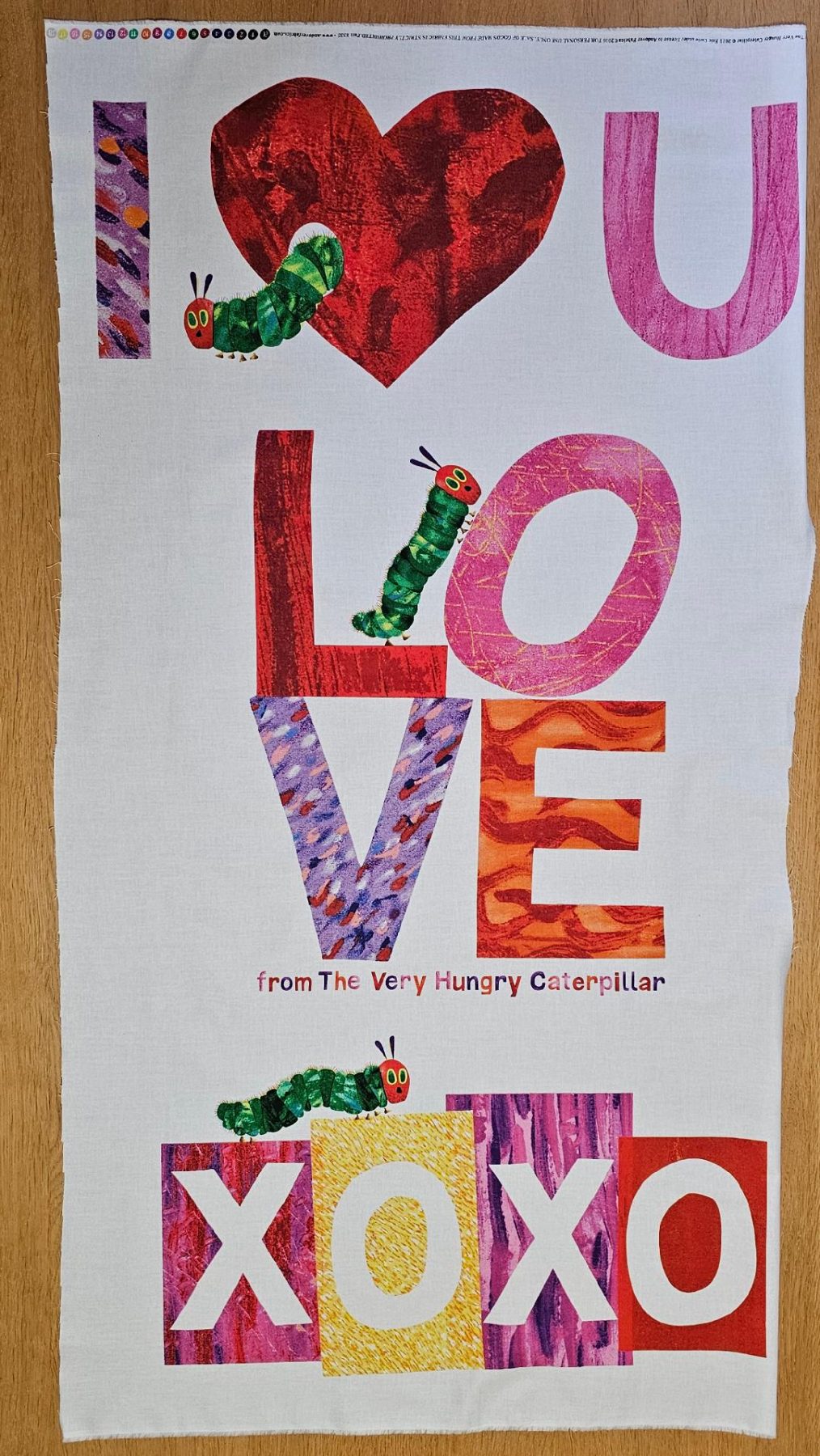 Fabric Panel - The Very Hungry Caterpillar - Panel 51