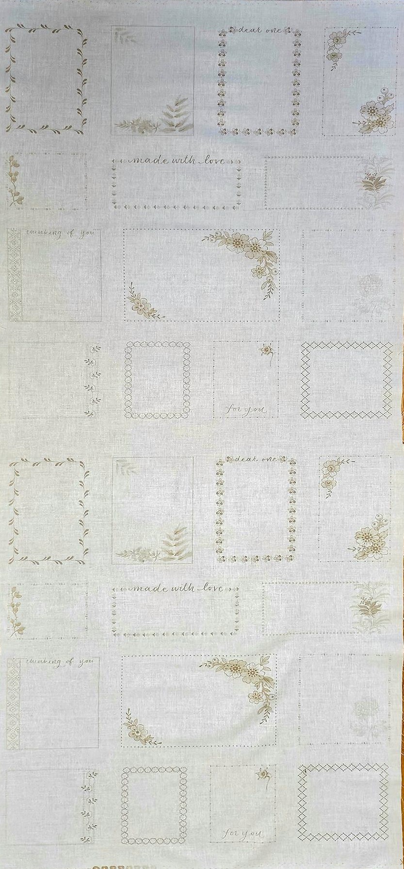 Fabric Panel - Bluebird Quilt Label - Panel 38