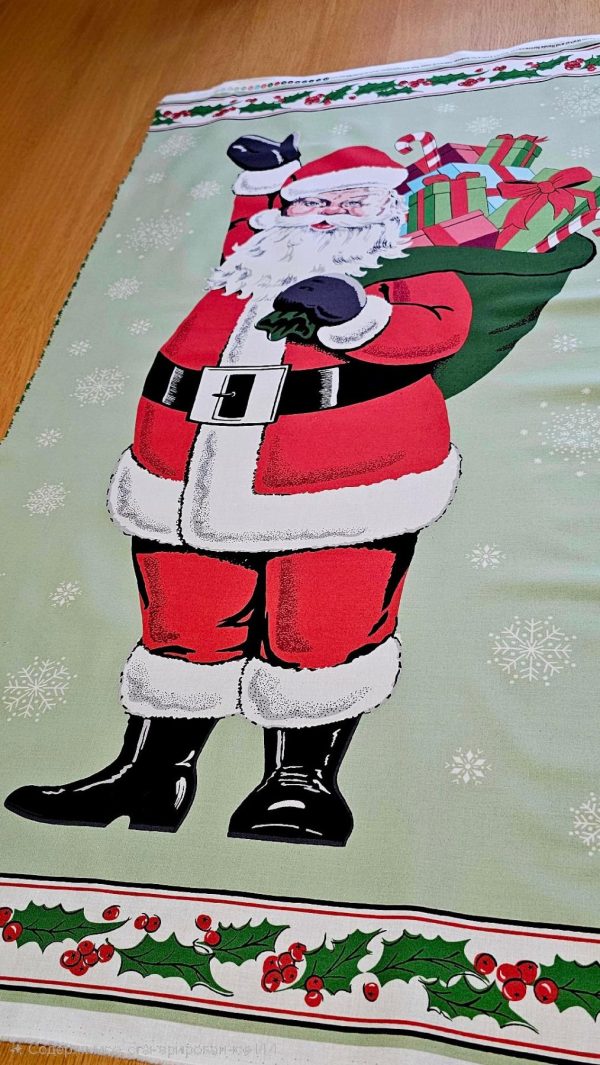4 Fabric Panel - HO HO HO - Panel 67