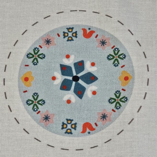 48 Fabric Panel - Winter Folk by Sally Payne - Panel 79