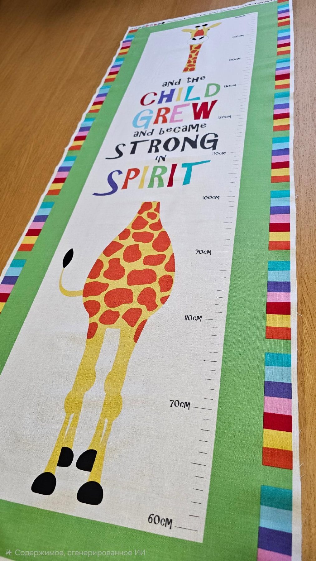 Fabric Panel - Safari Alphabet - Panel 5