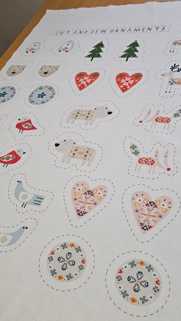 51 Fabric Panel - Winter Folk by Sally Payne - Panel 79