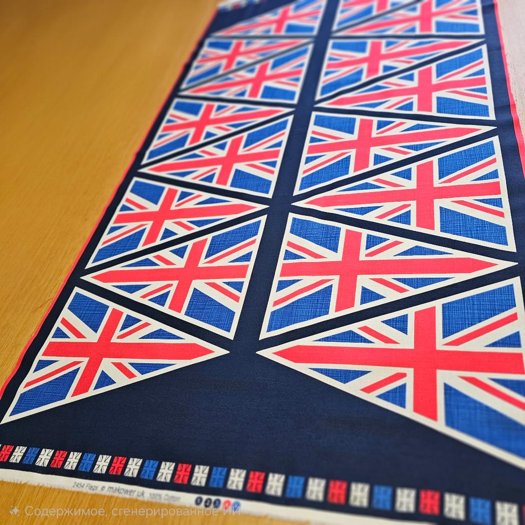 Fabric Panel - Union Jack Bunting ( To Make ) - Panel 40