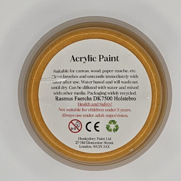 Hunkydory - Artist Acrylic Paint - Glitter - Warm Yellow - 01