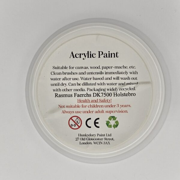 Hunkydory - Artist Acrylic Paint - Matt - White - 01