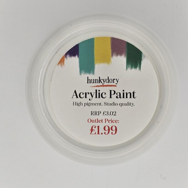 Hunkydory - Artist Acrylic Paint - Matt - White - 01