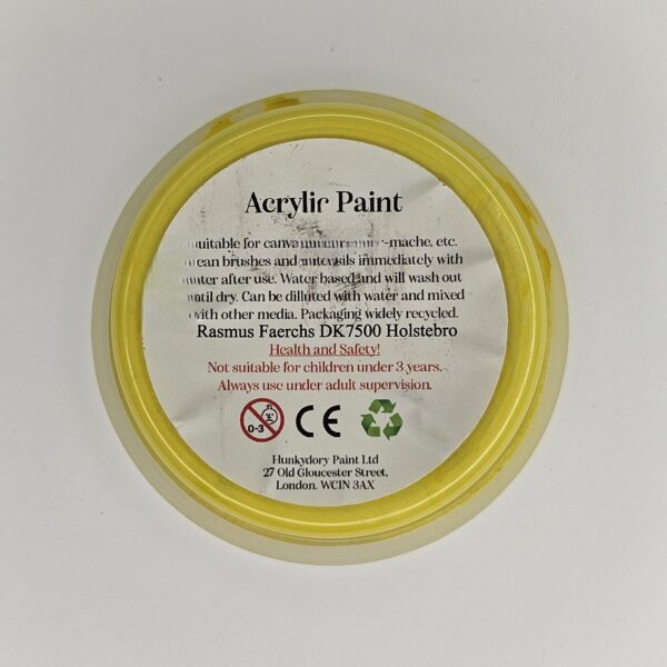 Hunkydory - Artist Acrylic Paint - Metallic - Yellow - 02